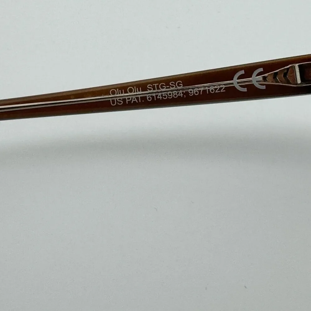 Maui Jim Italy Olu‎ Olu MJ537-01F 57-17-140 Brown/Blue Sunglasses Frame H12843